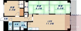 サニーライフ緑地の物件間取画像